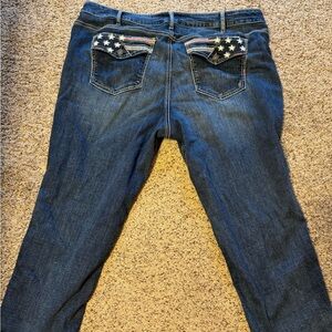 Silver Jean, Suki Capri, size 22w, L 23.5. Worn twice.